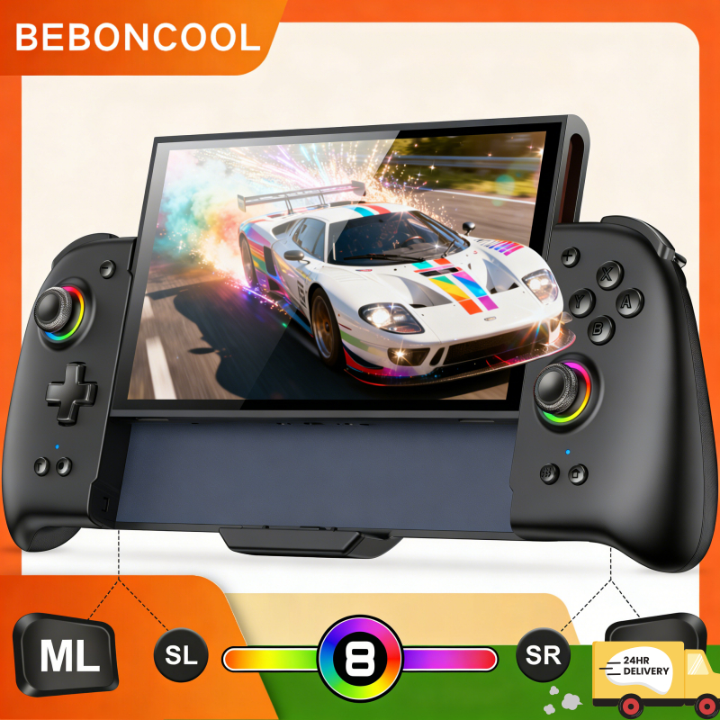 🚀ส่งไทย24ชั่วโมง 🚀 BEBONCOOL JC400 Gamepadรุ่น 2.0 2.4Gไร้สายDual Mode Professionalเกรด + ปุ่มTurbo + การปรับการสั่นสะเทือนRGB Lightแสดง1,000MAhแบตเตอรี่สบายGrip