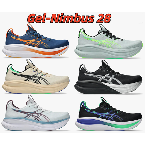Gel-Nimbus 28 รองเท้าลำลองสำหรับวิ่งและกีฬา เหมาะสำหรับผู้ชายและผู้หญิง