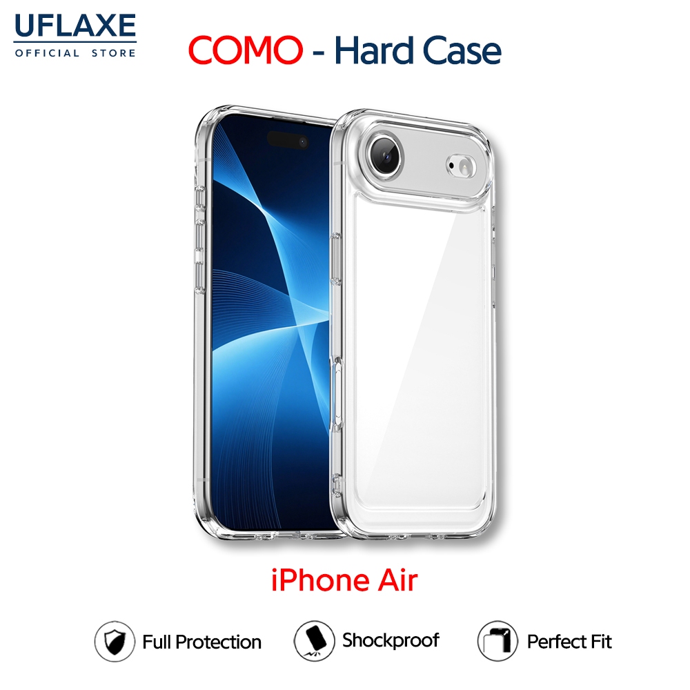 UFLAXE COMO - เคส Apple iPhone Air - เคสแข็งใสกันเหลืองกันกระแทก เคสโทรศัพท์บางเฉียบป้องกันรอยนิ้วมือ