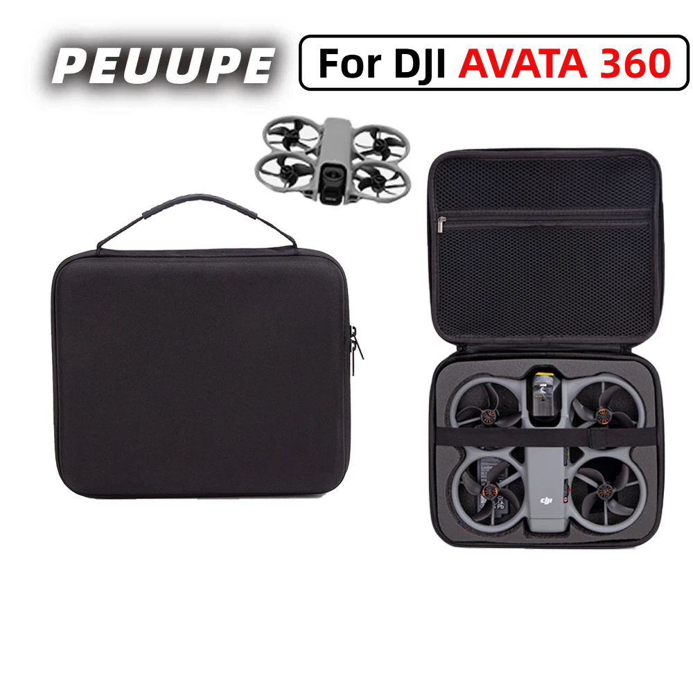 กระเป๋าพกพาสำหรับ DJI AVATA 360 กล่องเก็บเครื่องหลัก กันกระแทกลดแรงสั่นสะเทือน กล่องเก็บเฉพาะสำหรับ DJI AVATA 360 โดรนพาโนรามา อุปกรณ์เสริม