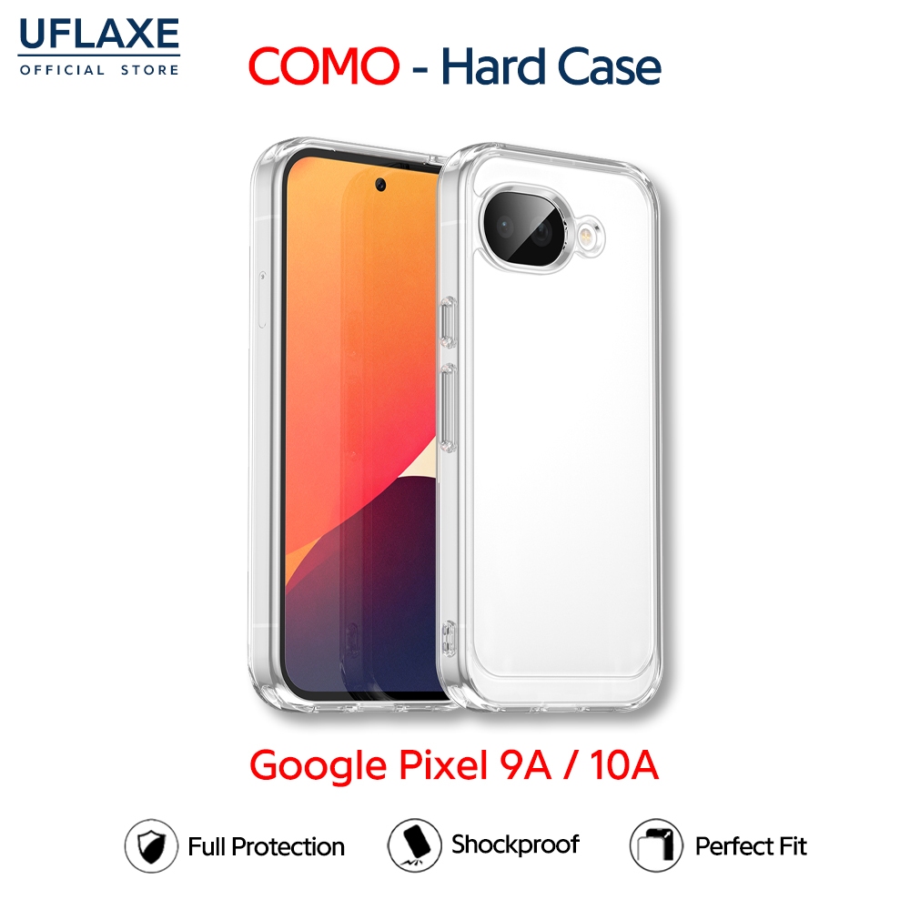 UFLAXE COMO - เคส Google Pixel 10A / Pixel 9A - เคสแข็งใสกันเหลืองกันกระแทก เคสโทรศัพท์บางเฉียบป้องกันรอยนิ้วมือ