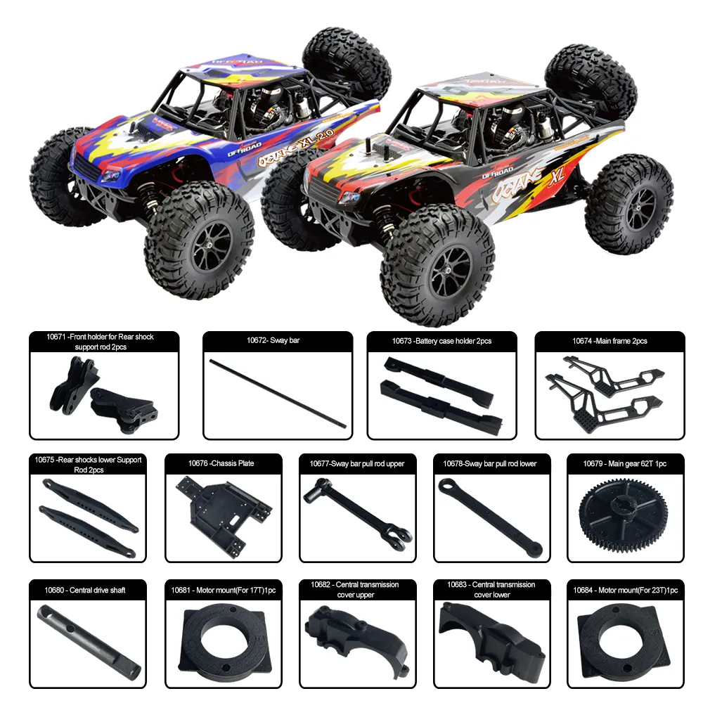 VRX Racing มาตรฐานอะไหล่สําหรับ VRX Backbone 1/10 Scale Octane RC รถ RH1043/1045/1043SC/1045SC