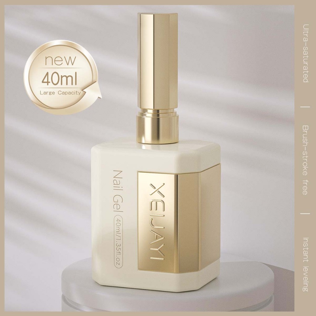 XEIJAYI 40ml สไตล์ใหม่แก้วมังกรสีแดงเจลยาทาเล็บ,สีติดทนนาน,เหมาะสําหรับร้านทําเล็บ ราคา ถูกที่สุด ดีลบีเคเค แกลเลอรีภาพที่ 6