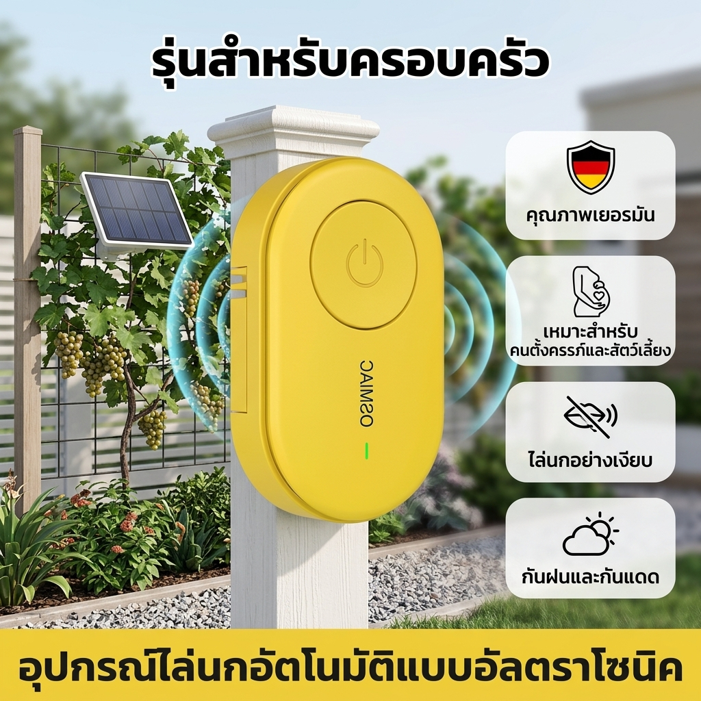 จัดส่งฟรี🐦เครื่องไล่นก/อุปกรณ์ไล่นก วัสดุพลาสติก กันน้ำ ติดตั้งง่าย ใช้งานได้ที่ระเบียง สวน บ้าน ไล่นกอย่างมีประสิทธิภาพ 🎯เหมาะสำหรับทุกฤดูกาล พร้อมส่ง