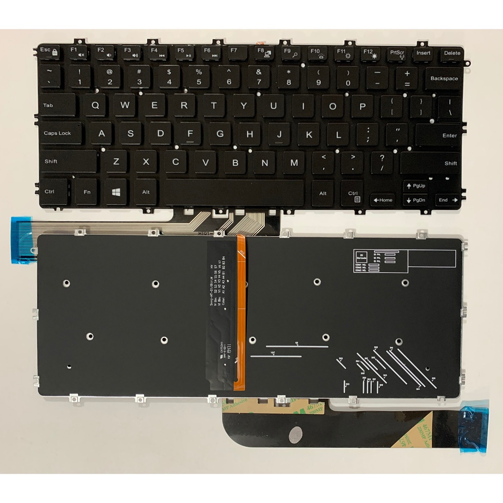 US Layout แป้นพิมพ์แล็ปท็อปสําหรับ Dell Chromebook 11 5190 3100 3400 0D2DT 00D2DT ไม่มีจุดพร้อม back