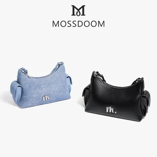 MOSSDOOM Pippa Bag กระเป๋าสะพายทรงโค้ง หนังนุ่ม มินิมอล มีช่องด้านข้าง