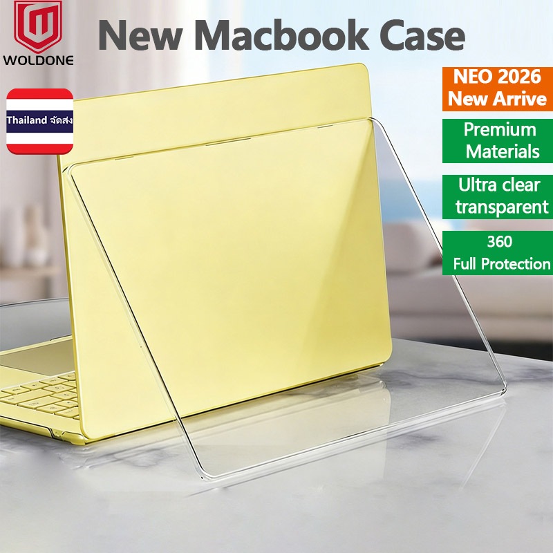 Matte Crystal Case สําหรับ Macbook NEO 2026 A3404 Air Pro M5 M4 M3 M2 M1 13 14 15 16 นิ้ว Hard Case