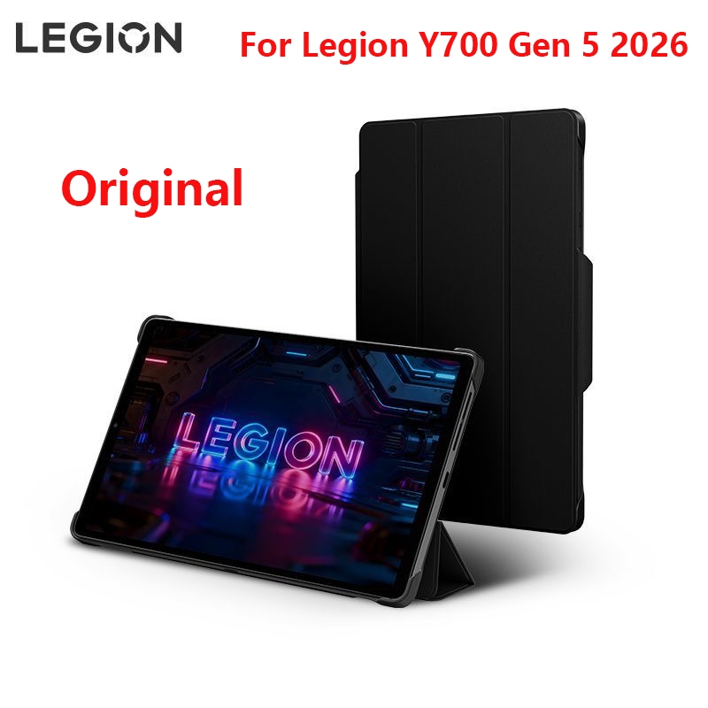 Original Lenovo legion Y700 2026 5th Gen Folio Case with Stand / Tempered film