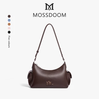 MOSSDOOM Pippa Bag กระเป๋าสะพายทรงโค้ง หนังนุ่ม มินิมอล มีช่องด้านข้าง