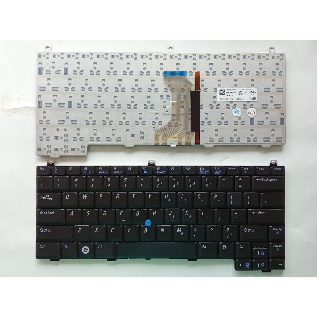 US Layout แป้นพิมพ์แล็ปท็อปสําหรับ Dell Latitude D420 D430 D620 พร้อมจุดไม่มีเรืองแสงสีดํา