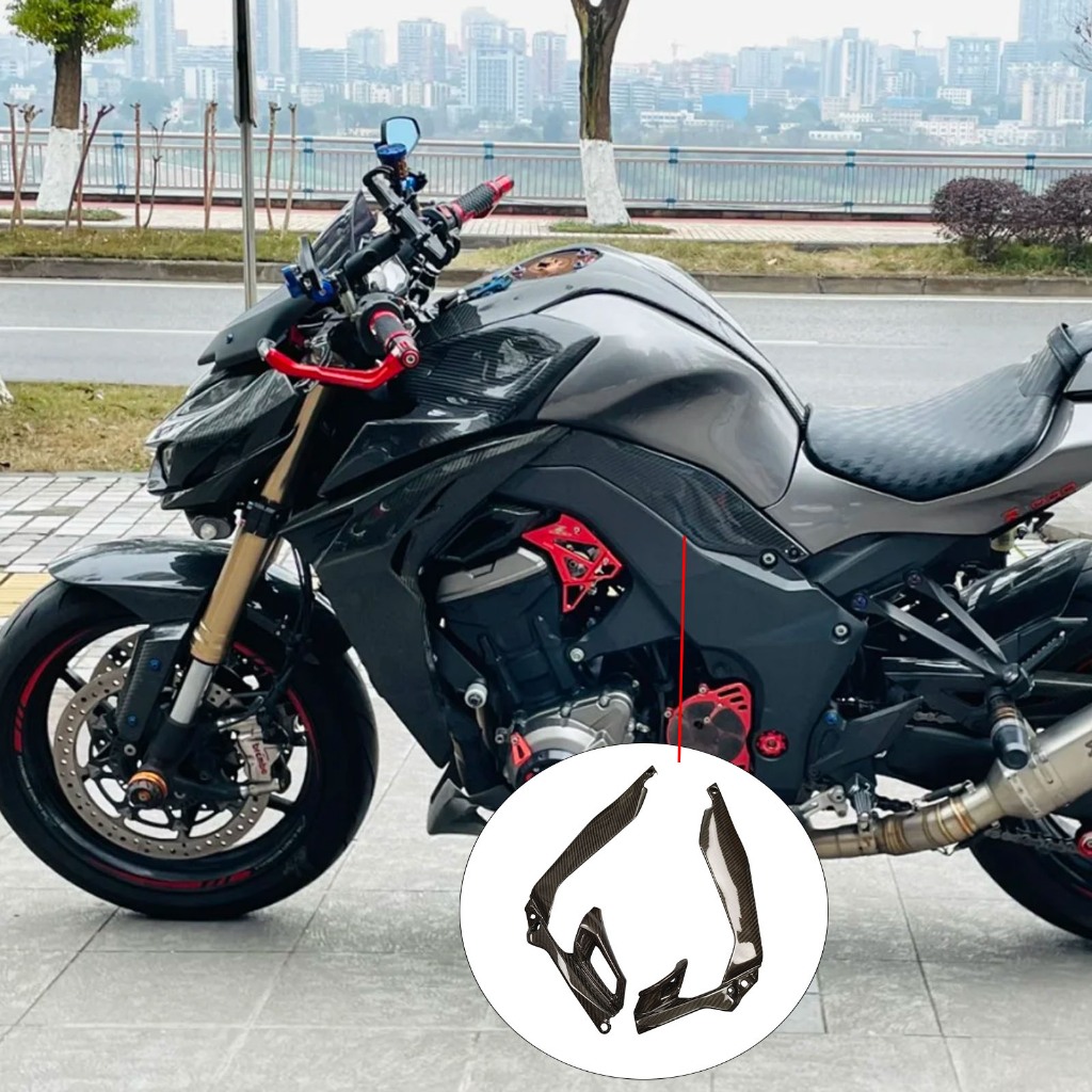 คาวาซากิ Z1000 z1000ร 2014 2015 2016 2017 2018 2019 2020 2021 2022 100% คาร์บอนไฟเบอร์ แฟริ่ง แผงด้า