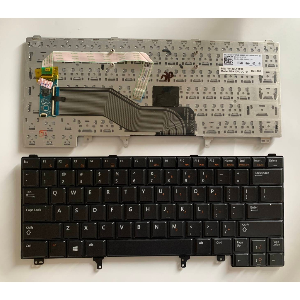 US Layout แป้นพิมพ์แล็ปท็อปสําหรับ Dell Latitude 5420 5430 7420 7520 0CW3R5 E5420 ไม่มีจุดไม่มีเรือง