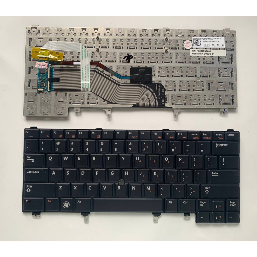 US Layout แป้นพิมพ์แล็ปท็อปสําหรับ DELL Latitude E5420 E5430 E6220 E6320 E6420 T0K7P พร้อมจุดไม่มี b