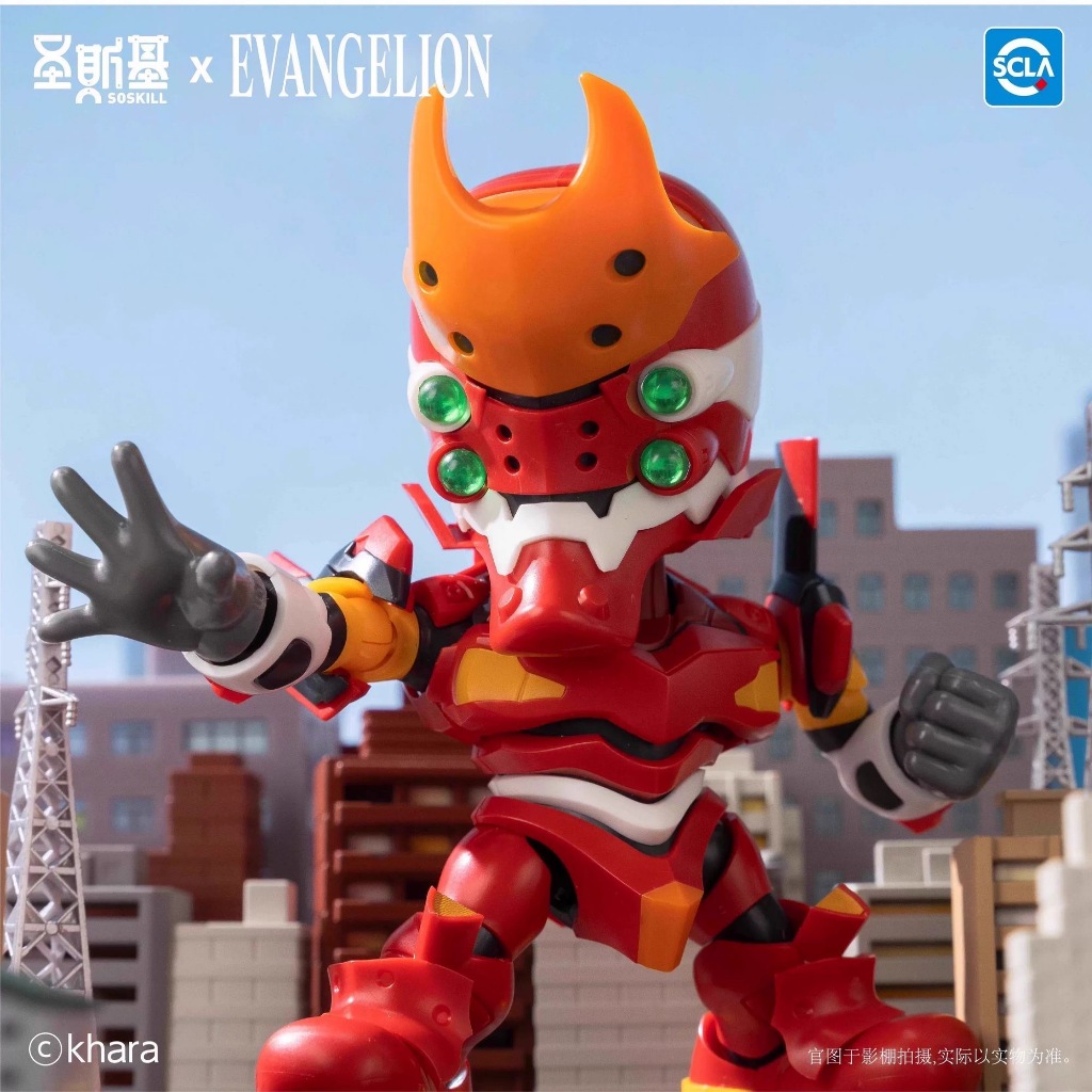 SoSkill EVA Neon Genesis Evangelion ฟิกเกอร์กล่องสุ่มประกอบเอง ขยับได้ พร้อมส่ง