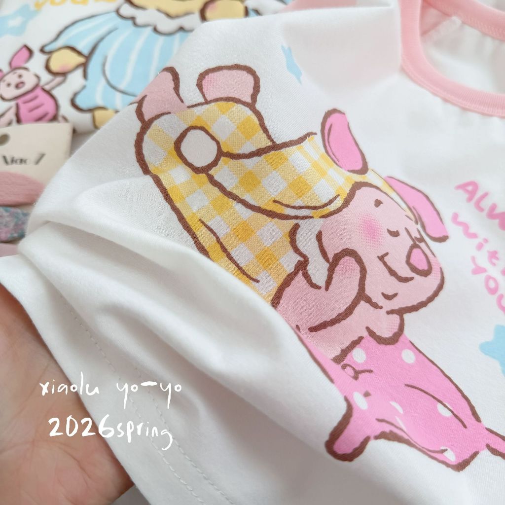 ชุดเสื้อยืดและกางเกงขาสั้นสำหรับเด็กSANRIO ลายคุโรมิ พิมพ์สีสดใส เหมาะสำหรับสวมใส่ในฤดูร้อน ราคา ถูกที่สุด ดีลบีเคเค แกลเลอรีภาพที่ 9