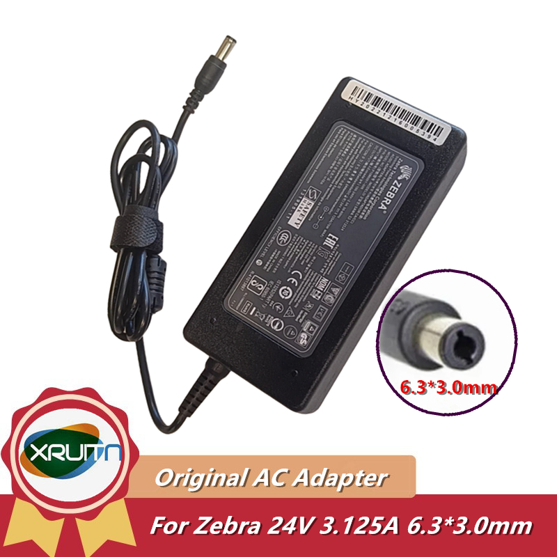 ม้าลายแท้ FSP075-RAAN2 SAWA-52-312524 อะแดปเตอร์ AC Adaptor 24V 3.125A 75W P1076001006 แหล่งจ่ายไฟสําหรับ ZEBRA GX420T GX430T ZD420 Charger