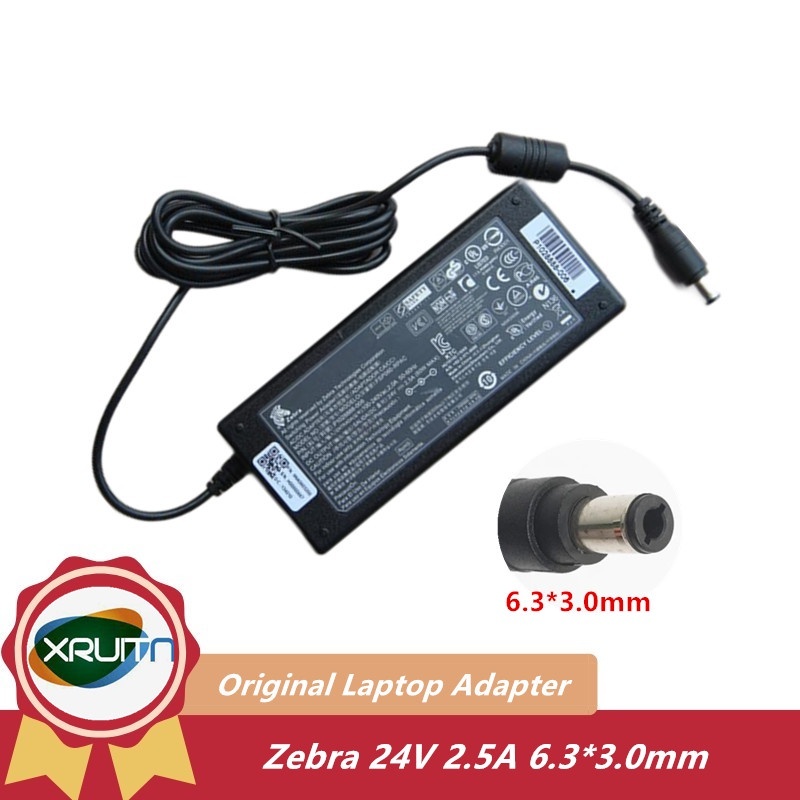 Zebra GK420 24V 2.5A 60W GX420D GX420T GK420D อะแดปเตอร์เครื่องพิมพ์สําหรับ FSP060-RPAC P1028888006 