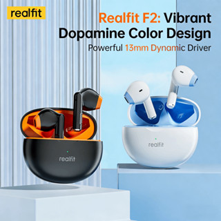 Realfit F2 หูฟังบลูทูธ TWS การออกแบบการ์ตูนน่ารักใน 4 ตัวเลื…