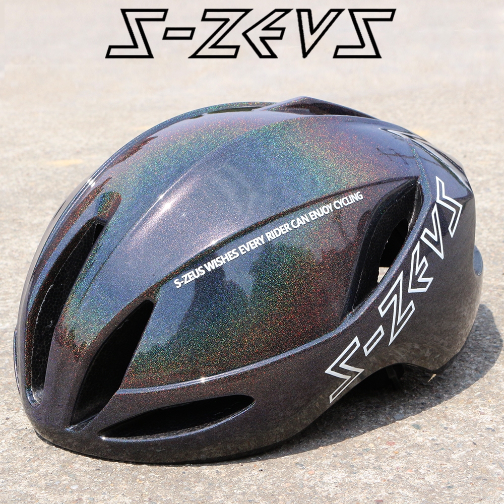 S-ZEUS หมวกกันน็อคขี่จักรยาน แบบนิวเมติก ปรับอากาศได้ ขนาด M-L เปิดปิดได้ ออกแบบสำหรับคนเอเชีย R-009