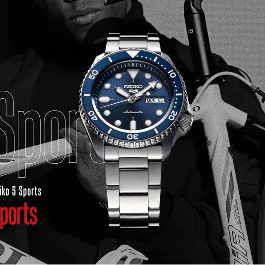 Seiko 5 Superman Men นาฬิกา SRPD51K1 SRPD53K1 SRPD55K1 สแตนเลสญี่ปุ่นการเคลื่อนไหวคลาสสิกนาฬิกาข้อมื