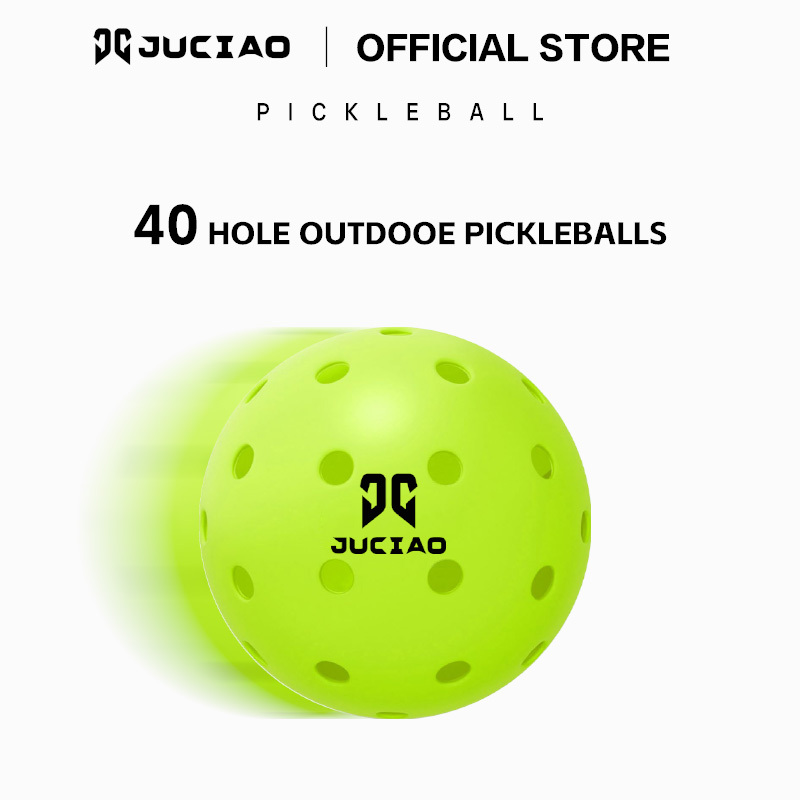 Juciao Competition Ball ลูกบอลดองกลางแจ้ง 40 หลุม สีเขียวมะนาว ทนทานและตีกลับสูง