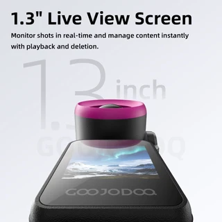 GOOJODOQ GFS025 กล้องถ่ายรูปเด็ก พัดลมพกพา 2-in-1 มือถือ พัดลมกล้อง