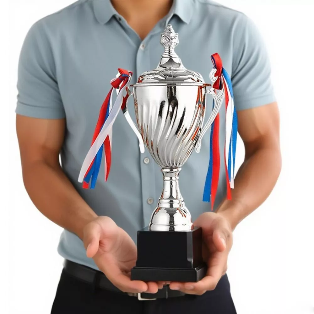 【COD】🏆แจ๊ส ถ้วยเล็ก,พร้อมฝาปิด แชมป์ทอง งานฝีมือของที่ระลึกการแข่งขันฟุตบอลโลหะ รุ่นเกมกีฬา ถ้วยวินเนอร์ ถ้วยรางวัล ของเล่นเด็ก thumbnail 5