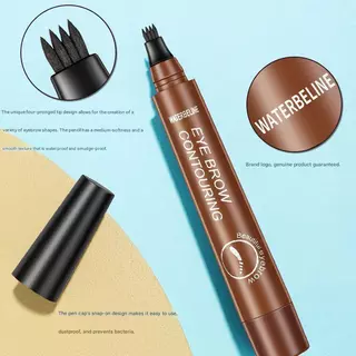 ดินสอเขียนคิ้ว 4 ส้อม Eyebrow Tint Tattoo ดินสอเขียนคิ้วกันน้ํานุ่มทนทาน Quick Draw Eyebrow ปากกา 4 เคล็ดลับ Ultra-fine Liquid Brow Sweat-Proof Anti-Straining ติดทนนาน
