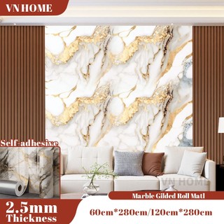 Marble Wallpaper 1.2m x 2.8m Waterproof Self-Adhesive Wall Sticker for Living Bedroom