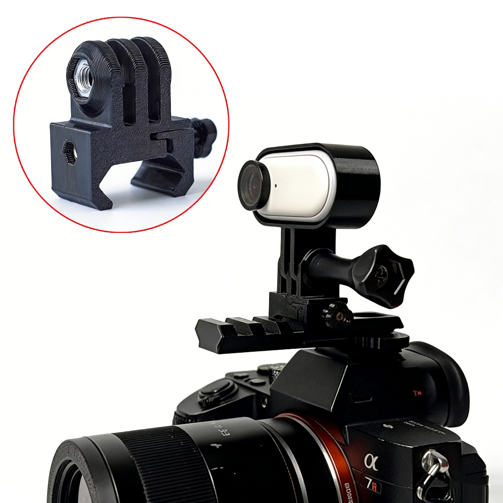 กล้องกีฬาสําหรับ DJI Insta360 GoPro Picatinny Rail Mount Action กล้องอะแดปเตอร์ DIY ยุทธวิธีอุปกรณ์เสริม Vlogging อุปกรณ์ผู้ถือ