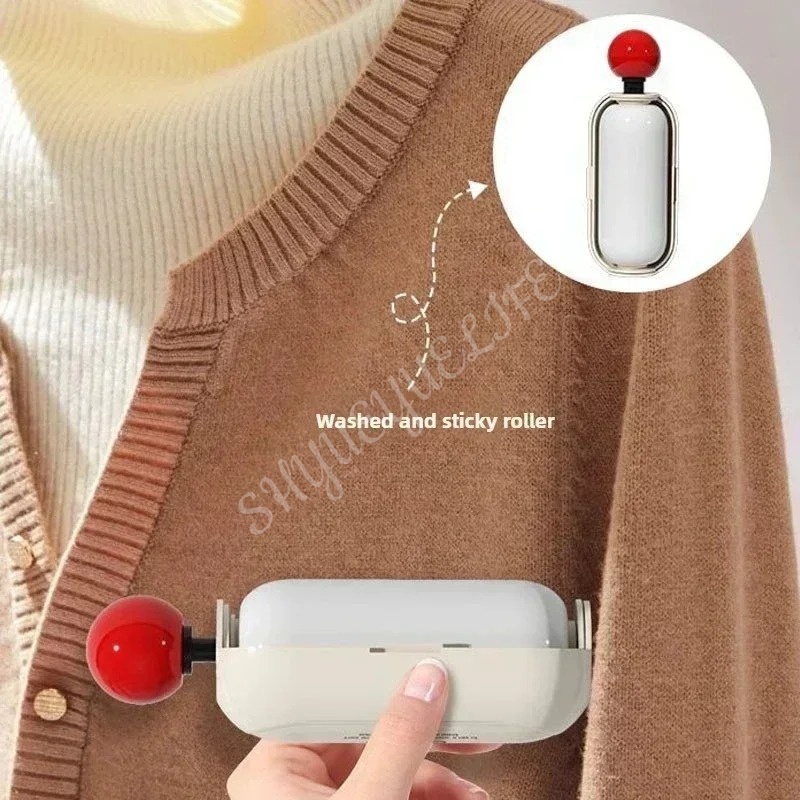 Lint Roller Extra Sticky Hair Remover แปรงเก็บฝุ่นล้างทําความสะอาดได้สําหรับเสื้อผ้าสัตว์เลี้ยงผมรถที่นั่งทําความสะอาด
