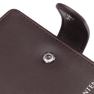 BOSTANTEN Hugo Cardholder ซองใส่บัตรผู้ชาย หนังแท้ RFID กันสแกน พับได้ จุเยอะ เรียบหรู
