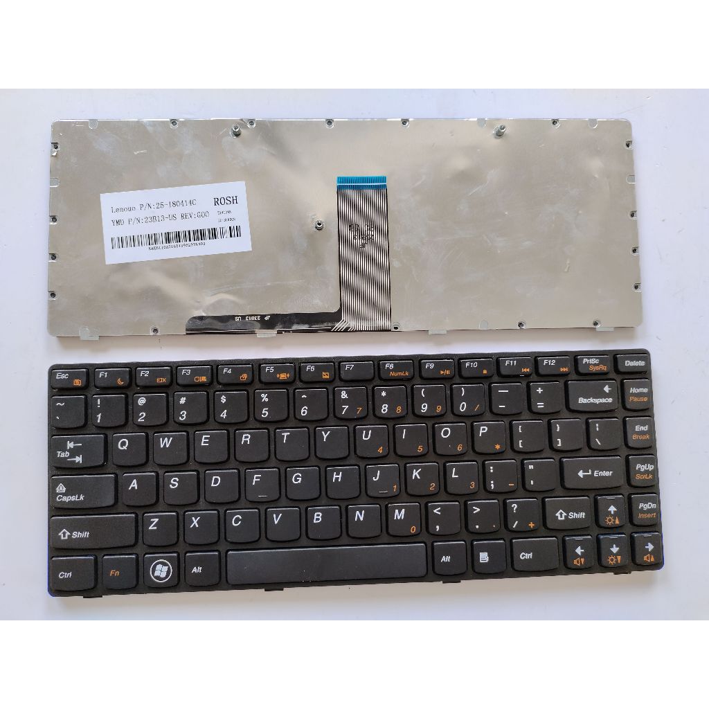 US Layout แป้นพิมพ์แล็ปท็อปสําหรับ lenovo G470 V470 M495 M490 B490 B480 B475E B470 G475 ไม่มีจุดไม่ม