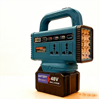 Makita 300W Wireless Power Inverter DC 21V ถึง 220V สําหรับแอปพลิเคชั่นภายในบ้าน 3USB Power Inverter