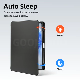 GOOJODOQ เคสแท็บเล็ตสําหรับ Xiaomi 5/5pro 6/6pro 7/7pro/8 ความสูงสองระดับ 720°นอนอัตโนมัติแบบหมุนได้