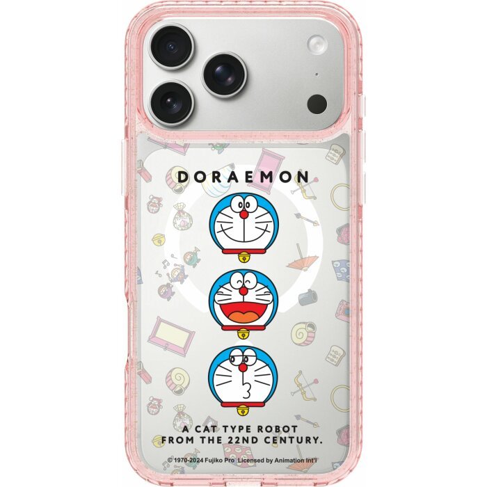THE HOOD x Doraemon PatternPhone Case For iPhone 17/17Pro/Air16/15/14 Pro/Pro Max เคสกันกระแทกสำหรับโทรศัพท์มือถือ / เคสกระจกสำหรับโทรศัพท์มือถือ / เคสมือถือ  - สีวาว สําหรับ / กันกระแทก สําหรับ / การ์ตูนน่ารัก