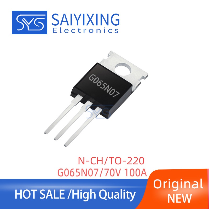 5pcs ใหม่ G065N07 TO-220 70V 100A Field Effect Tube HYG065N07NS1P