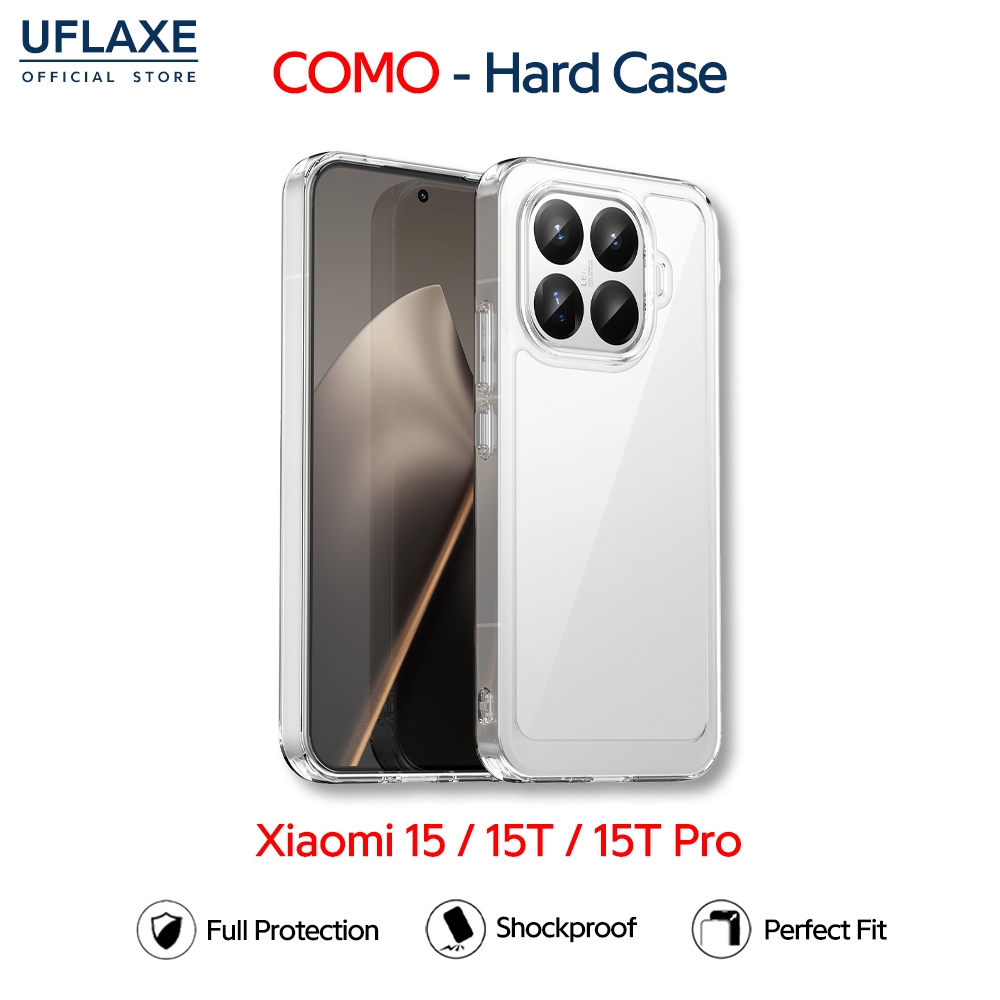 UFLAXE COMO - เคส Xiaomi 15 / 15T / Xiaomi 15T Pro - เคสแข็งกันกระแทกกันเหลืองใส เคสโทรศัพท์บางทนทานป้องกันรอยนิ้วมือ