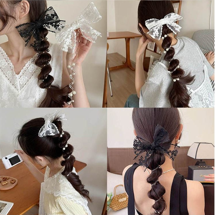 ลูกไม้โบว์ฟองสำหรับโทรศัพท์และเครื่องประดับผม สไตล์ใหม่ เหมาะสำหรับทุกการแข่งขัน