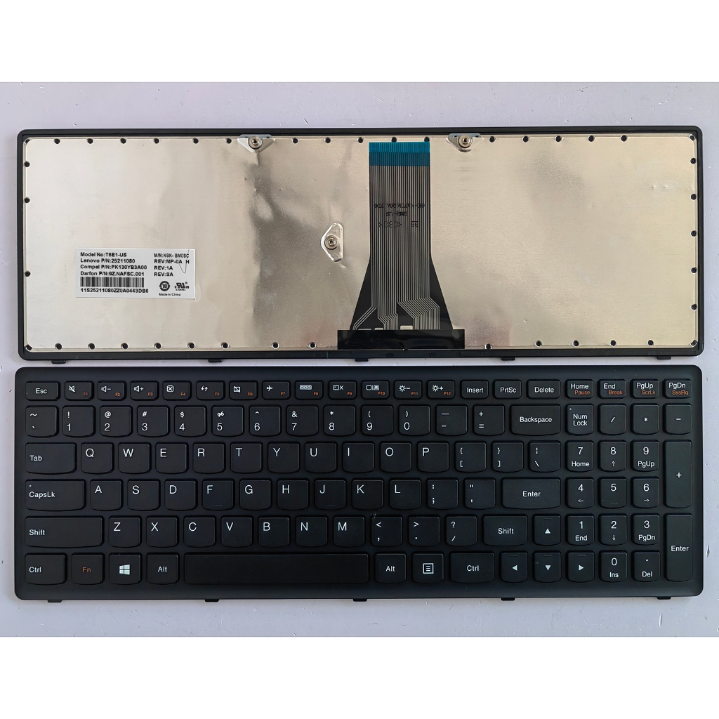 US Layout แป้นพิมพ์แล็ปท็อปสําหรับ Lenovo IdeaPad Flex15 G500S G505S S500 S510 S510P Z510 ไม่มีจุดพร