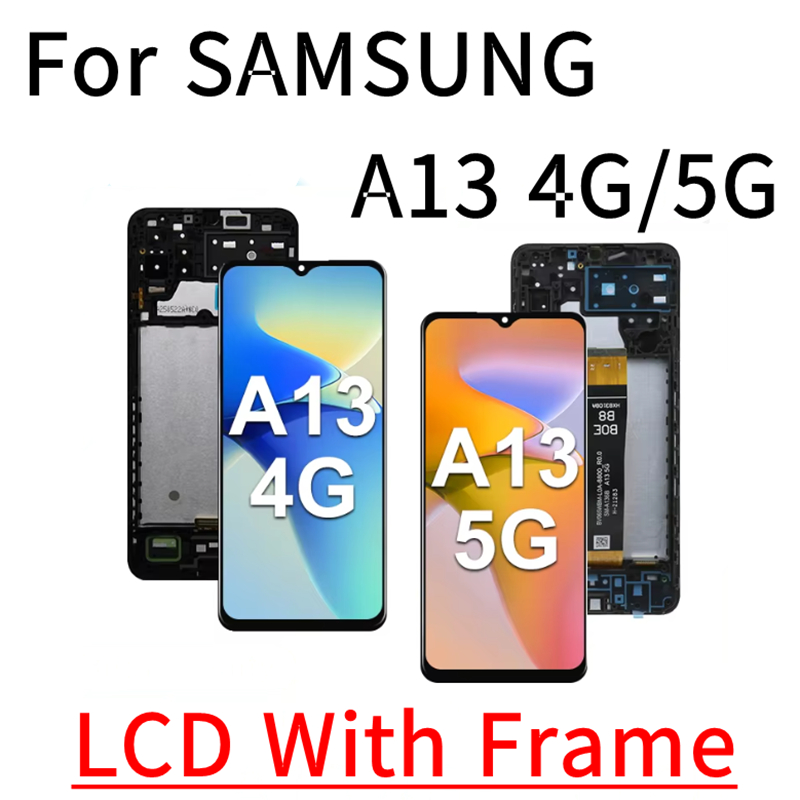 SAMSUNG 6.5 "สําหรับSamsung A13 4G A135FจอแสดงผลLCD Touch Screen DigitizerสําหรับSamsung A13 LTE A13
