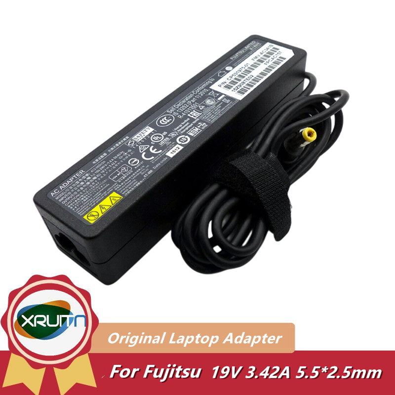 FUJITSU Siemens Lifebook E556 E736 E8310 L1010 LH700 LH772 แล็ปท็อปเดิมอะแดปเตอร์ AC Charger PXW1934