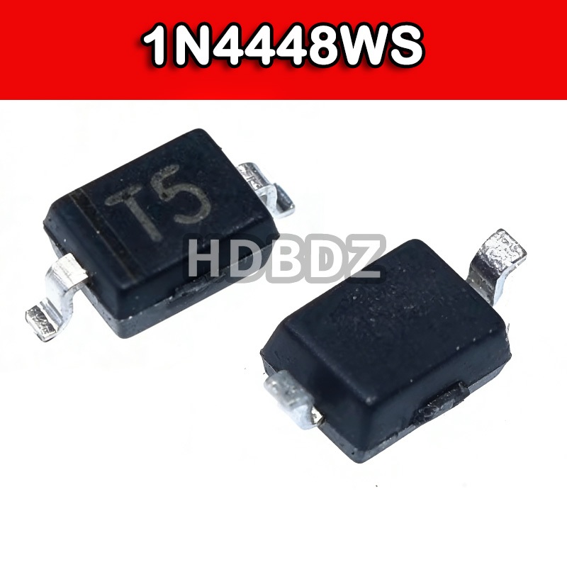 50~100PCS 1N4448WS T5 SOD-323 สวิตช์ไดโอด IC SMD