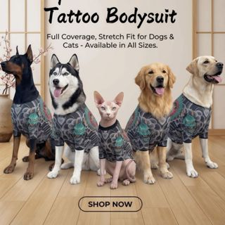 OAKDENEMYWAY เสื้อกั๊กสักสัตว์เลี้ยง,เหมือนจริงระบายอากาศสุน…