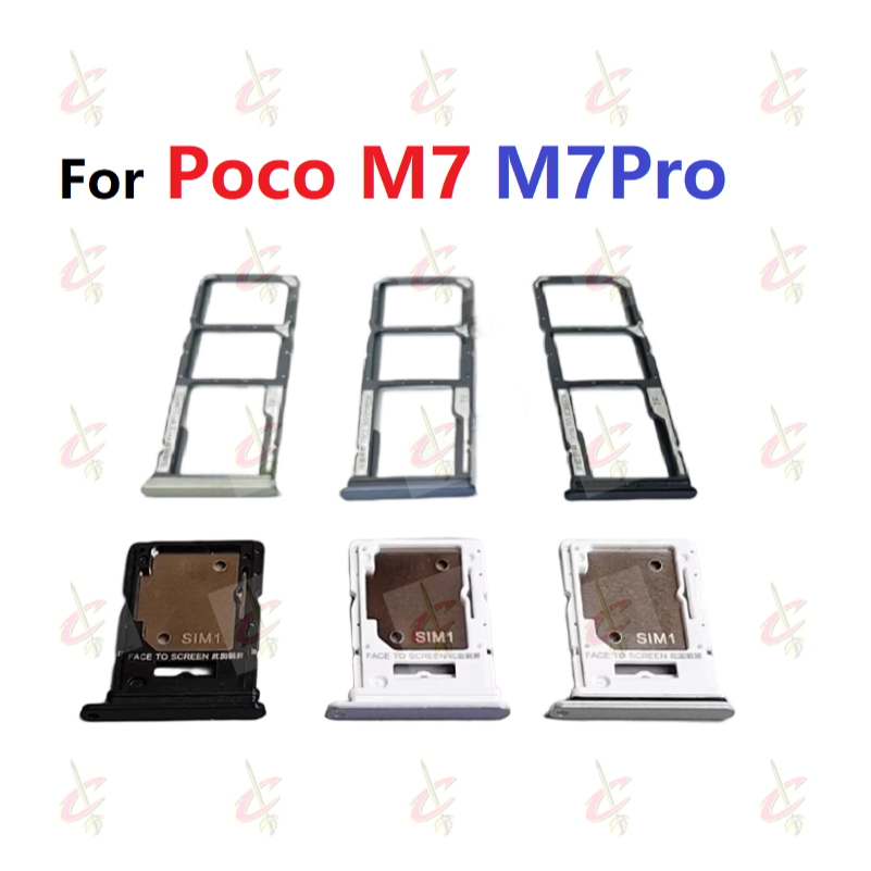 ถาดซิม (sim tray) สําหรับ Poco M7 Pro 5G 4G Plus