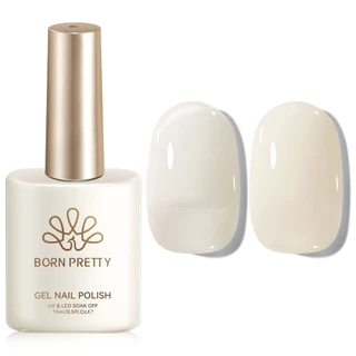 BORN PRETTY 15ml Jelly Jade Nude สีชมพูเจลยาทาเล็บธรรมชาติสีชมพูโปร่งแสงสี LED UV Gel Soak Off สําหรับ Home Salon Nail Art DIY