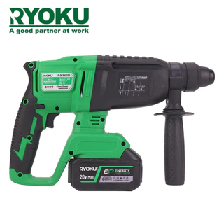 RYOKU สว่านเจาะกระแทกโรตารี่ 26 มม. 1200W 20V 26 ประเภทไร้สายแบบไม่มีแปรง SDS สว่านโรตารี่