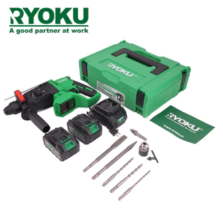 RYOKU สว่านเจาะกระแทกโรตารี่ 26 มม. 1200W 20V 26 ประเภทไร้สายแบบไม่มีแปรง SDS สว่านโรตารี่