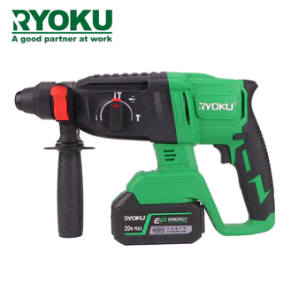 RYOKU สว่านเจาะกระแทกโรตารี่ 26 มม. 1200W 20V 26 ประเภทไร้สายแบบไม่มีแปรง SDS สว่านโรตารี่