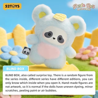 52TOYS Panda Roll The Zoo In Hands Series Plush Keychain Blind Box Figure Toy
